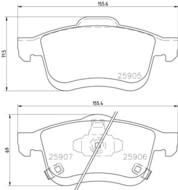 P23167 - Klocki hamulcowe BREMBO /przód/ FIAT 500L 13-