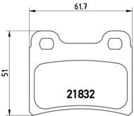 P24030 - Klocki hamulcowe BREMBO /tył/ FORD ESCORT/ORION 90-00