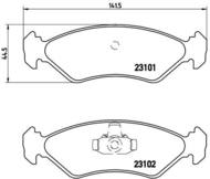 P24044 - Klocki hamulcowe BREMBO (odp.GDB1221)