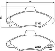 P24045 - Klocki hamulcowe BREMBO (odp.GDB1349)