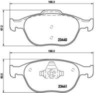 P24058 - Klocki hamulcowe BREMBO FORD TRANSIT CONNECT 02-