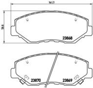 P28035 - Klocki hamulcowe BREMBO HONDA CR-V 02-06