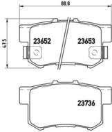 P28039 - Klocki hamulcowe BREMBO /tył/ HONDA CR-V 02-