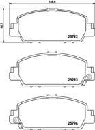 P28077 - Klocki hamulcowe BREMBO HONDA HR-V 15- /przód/