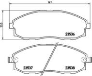 P30010 - Klocki hamulcowe BREMBO HYUNDAI STAREX 97-