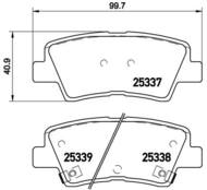 P30067 - Klocki hamulcowe BREMBO 