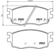 P30069 - Klocki hamulcowe BREMBO /przód/ HYUNDAI I20 08-15