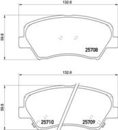 P30073 - Klocki hamulcowe BREMBO /przód/ HYUNDAI I30 11-