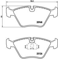 P36007 - Klocki hamulcowe BREMBO JAGUAR XJ6 86-97