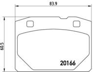 P41001 - Klocki hamulcowe BREMBO LADA 2105 80-87