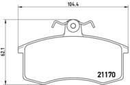 P41003X - Klocki hamulcowe BREMBO LADA SAMARA -95