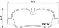 P44019 - Klocki hamulcowe BREMBO /tył/ LAND ROVER DISCOVERY 09-