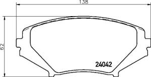P 49 034 - Klocki hamulcowe BREMBO (odp.GDB3356)