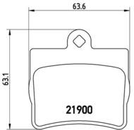 P50024 - Klocki hamulcowe BREMBO /tył/ DB W202 C-KLASA 96-00