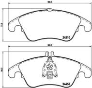 P50069X - Klocki hamulcowe BREMBO DB W204 C-KLASA 07-