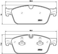 P50102 - Klocki hamulcowe BREMBO /przód/ DB