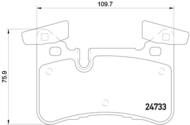 P50110 - Klocki hamulcowe BREMBO /tył/ DB W212 E-KLASA 09-