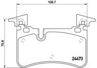 P50113 - Klocki hamulcowe BREMBO /tył/ DB E63AMG 06-09