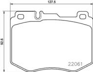 P50120 - Klocki hamulcowe BREMBO /przód/ DB W205 C-KLASA 14-