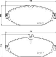 P50124 - Klocki hamulcowe BREMBO /przód/ DB W205 C-KLASA 14-