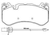 P50127 - Klocki hamulcowe BREMBO /przód/ VAG A6 RS6 08-10