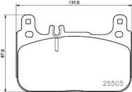 P50128 - Klocki hamulcowe BREMBO /przód/ DB W222 S-KLASA 14-