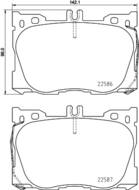 P50139 - Klocki hamulcowe BREMBO /przód/ DB X253 GLC 15-