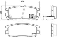 P54018 - Klocki hamulcowe BREMBO /tył/ MITSUBISHI PAJERO 91-