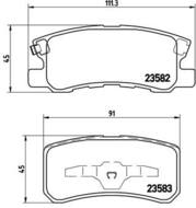 P54031 - Klocki hamulcowe BREMBO JEEP COMPASS