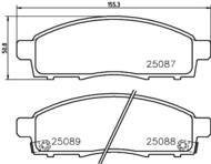 P54055 - Klocki hamulcowe BREMBO /przód/ MITSUBISHI L200 07-