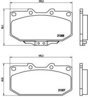 P56025 - Klocki hamulcowe BREMBO (odp.GDB3310)