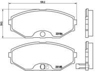 P56045 - Klocki hamulcowe BREMBO NISSAN MAXIMA QX 00-