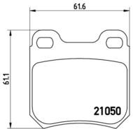 P59014 - Klocki hamulcowe BREMBO /tył/ OPEL OMEGA A 86-94