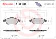 P 61 083 - Klocki hamulcowe BREMBO (odp.GDB1690) PSA C4 09-/Peugeot Partner 08-