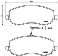 P61104 - Klocki hamulcowe BREMBO /przód/ PSA C8 06- 2.2HDI