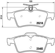 P61110 - Klocki hamulcowe BREMBO /tył/ PSA 508 10-