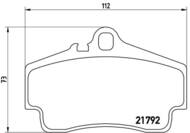 P65008 - Klocki hamulcowe BREMBO (odp.GDB1395/GDB1308)