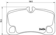 P65013 - Klocki hamulcowe BREMBO /tył/ PORSCHE 911 (997) 08-