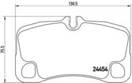 P65022 - Klocki hamulcowe BREMBO /tył/ PORSCHE 911 (997) 06- 3.6TURBO