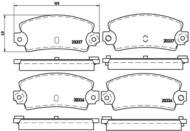 P68002 - Klocki hamulcowe BREMBO /tył/ RENAULT 21.25.ESPACE