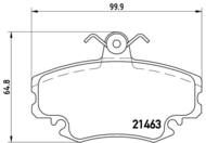 P68038 - Klocki hamulcowe BREMBO RENAULT MEGANE 96-03