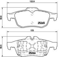 P68057 - Klocki hamulcowe BREMBO /tył/ RENAULT LATITUDE 11-