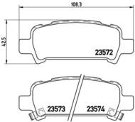 P78011 - Klocki hamulcowe BREMBO (odp.GDB3223) IMPREZA/LEGACY/OUTBACK/FORESTER