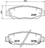 P83038 - Klocki hamulcowe BREMBO /tył/ LEXUS GS300 93-97