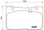 P83039 - Klocki hamulcowe BREMBO /przód/ LEXUS LS400 94-00