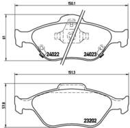 P83085 - Klocki hamulcowe BREMBO TOYOTA YARIS 06-