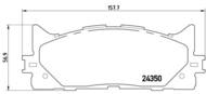 P83117 - Klocki hamulcowe BREMBO TOYOTA CAMRY 06-