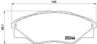 P83137 - Klocki hamulcowe BREMBO /przód/ TOYOTA HILUX 08-