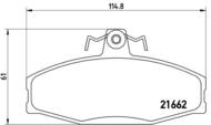 P85022 - Klocki hamulcowe BREMBO VAG FAVORIT/FELICIA