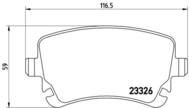 P85076 - Klocki hamulcowe BREMBO /tył/ VAG A6 04-